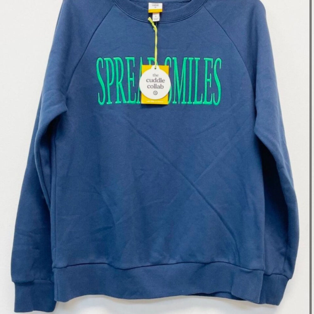Spread Smiles with Ellie and Emma (Instagram Dogs) Blue Kids’ Sweatshirt